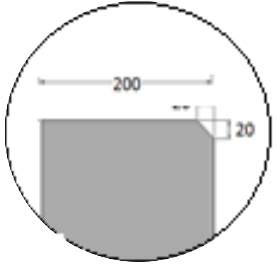 BORD 20 X 20 X 100 - 20 x 20