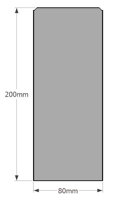 BORD 8 x 20 x 100 - 3x3 - 3x3