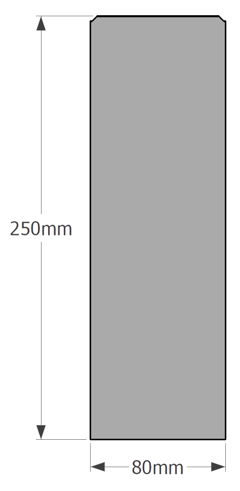 BORD 8 x 25 x 100 - 3x3 - 3x3